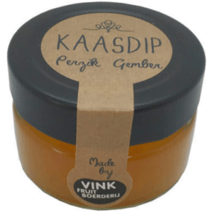 Kaasdip perzik gember